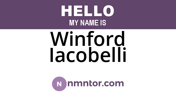 Winford Iacobelli