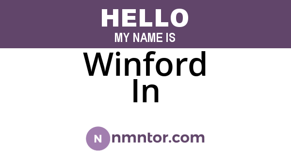Winford In
