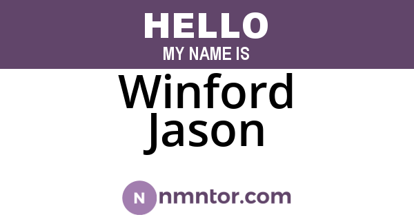 Winford Jason