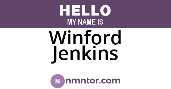 Winford Jenkins