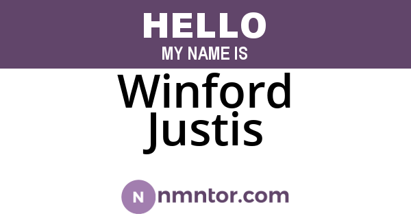 Winford Justis
