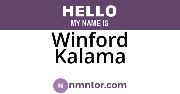 Winford Kalama