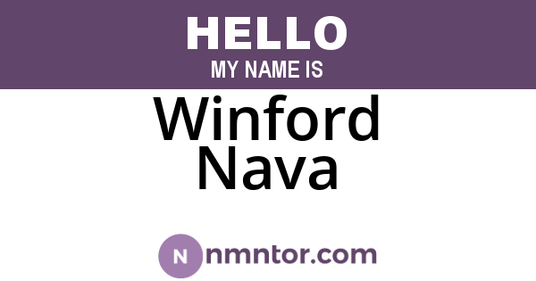 Winford Nava