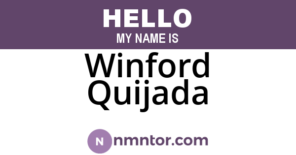 Winford Quijada