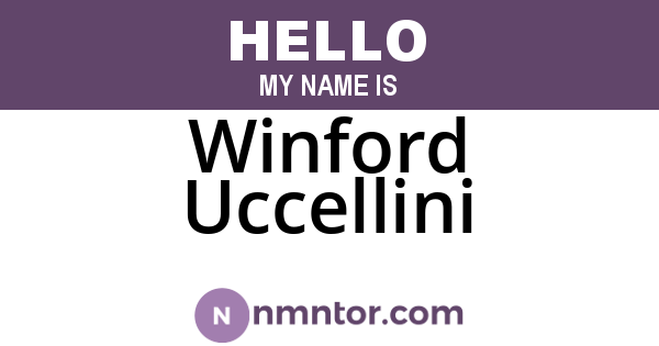 Winford Uccellini