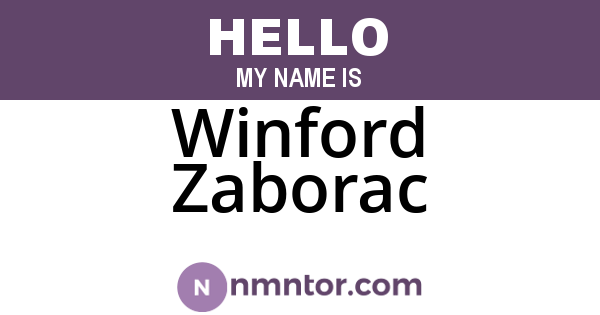 Winford Zaborac
