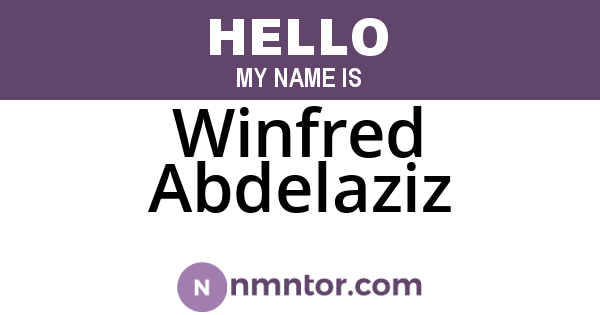 Winfred Abdelaziz