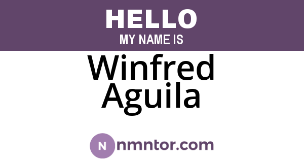 Winfred Aguila