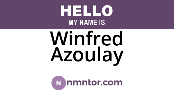 Winfred Azoulay