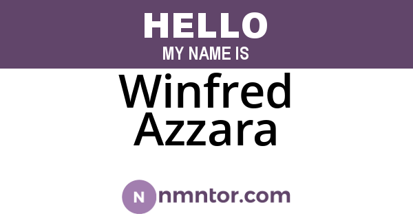 Winfred Azzara