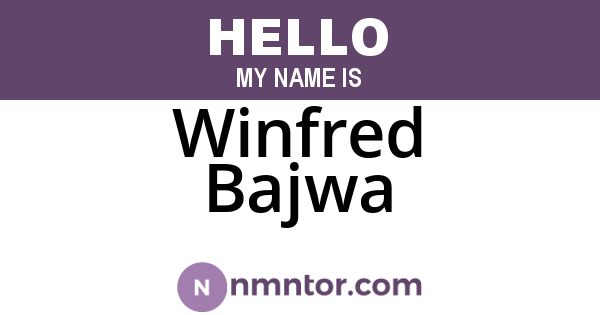 Winfred Bajwa