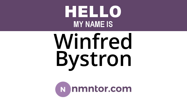 Winfred Bystron