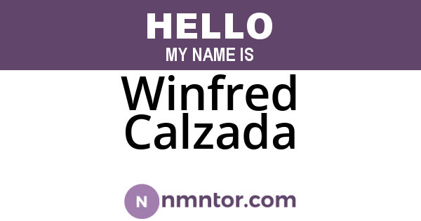 Winfred Calzada