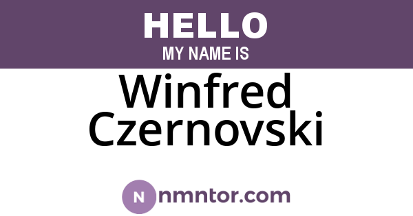 Winfred Czernovski