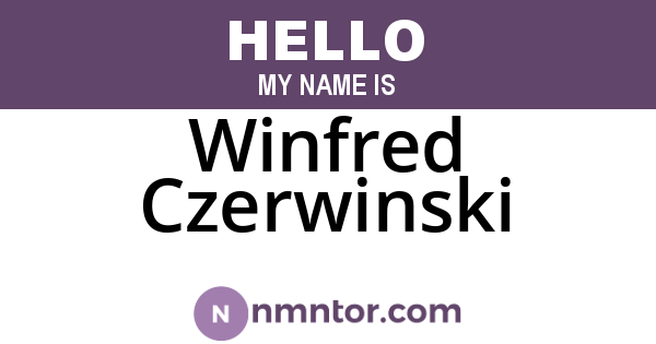 Winfred Czerwinski