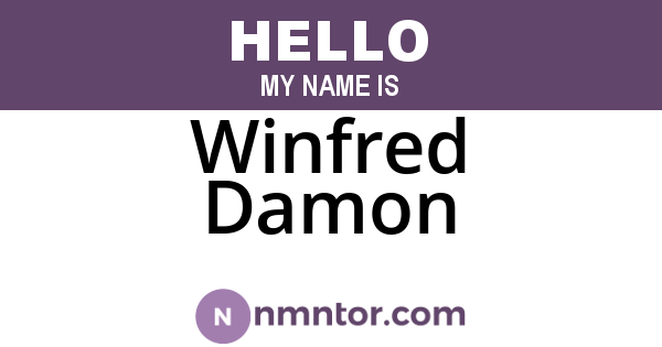 Winfred Damon