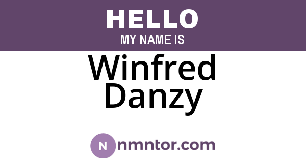 Winfred Danzy