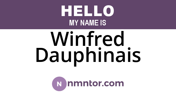 Winfred Dauphinais