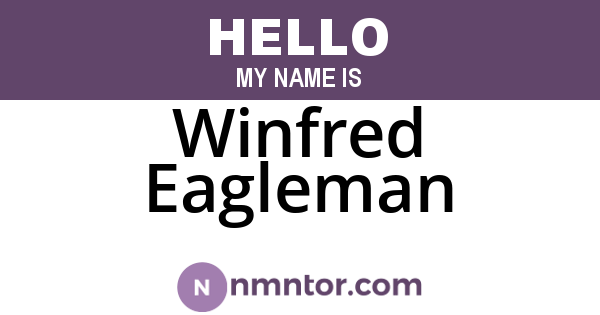Winfred Eagleman