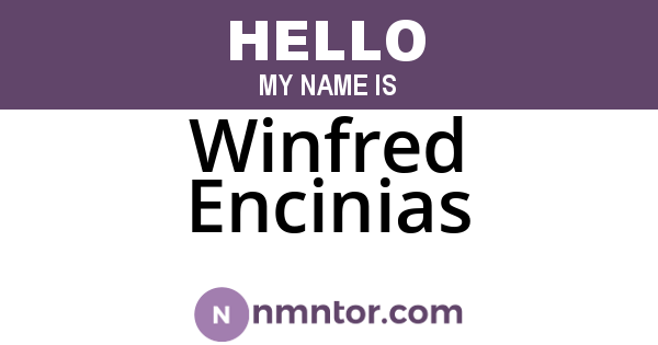 Winfred Encinias