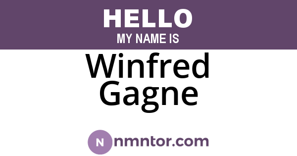Winfred Gagne