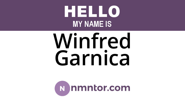 Winfred Garnica