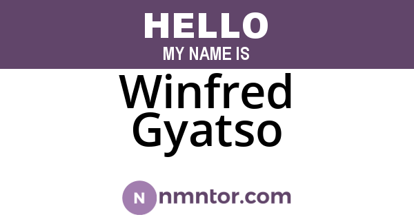 Winfred Gyatso
