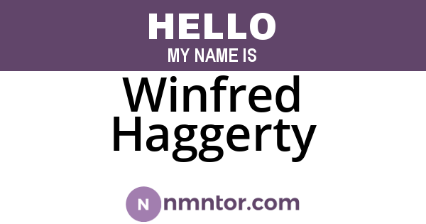 Winfred Haggerty