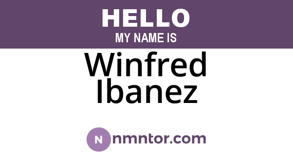 Winfred Ibanez
