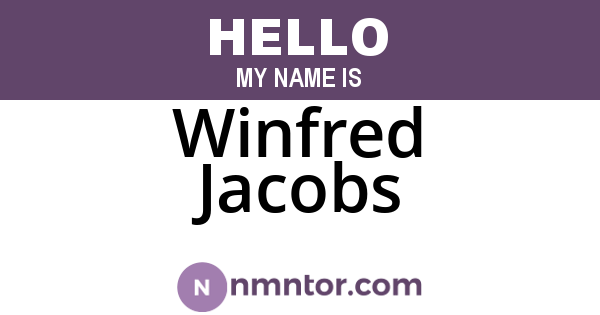 Winfred Jacobs