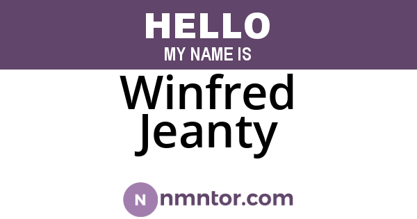 Winfred Jeanty