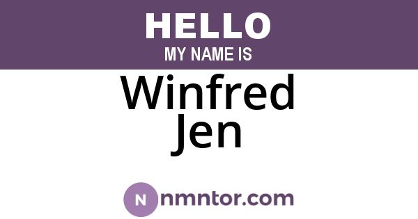 Winfred Jen