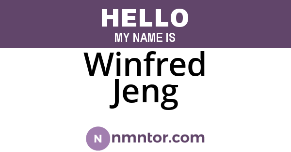Winfred Jeng
