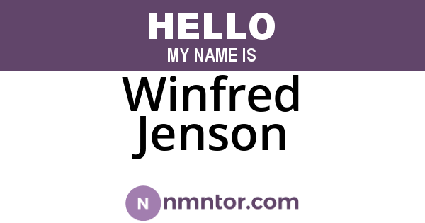 Winfred Jenson