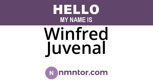 Winfred Juvenal