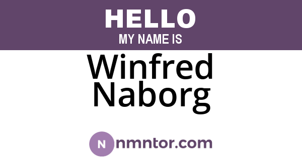 Winfred Naborg