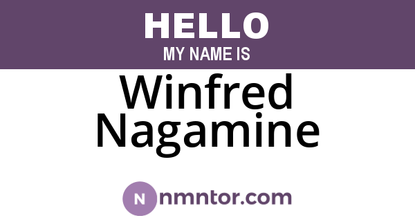 Winfred Nagamine