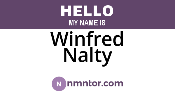 Winfred Nalty