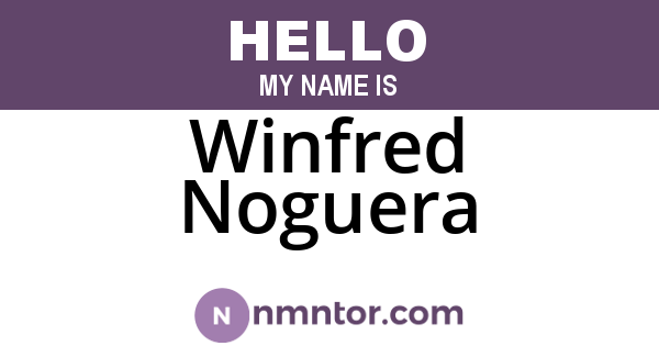 Winfred Noguera