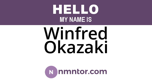 Winfred Okazaki