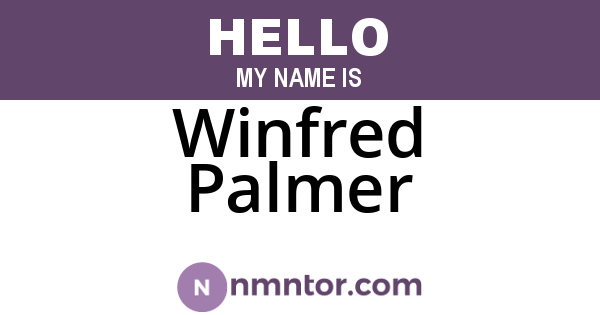 Winfred Palmer