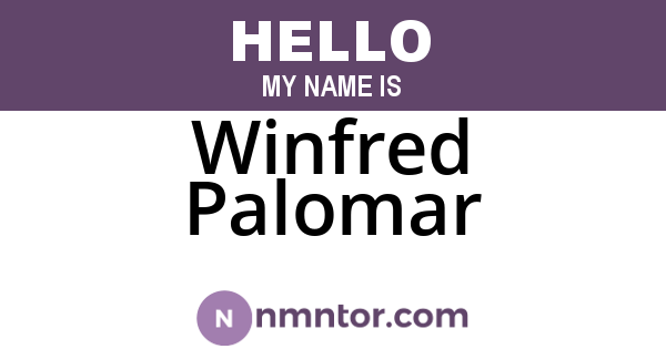 Winfred Palomar