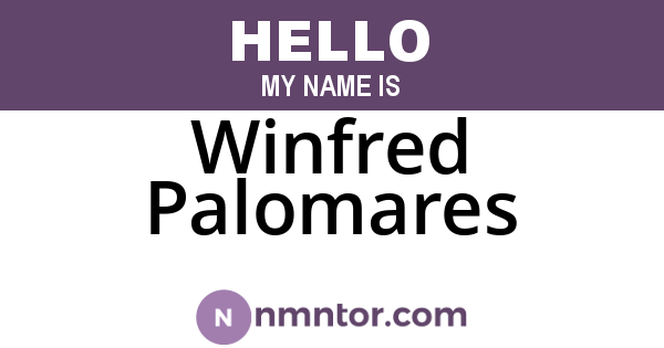Winfred Palomares
