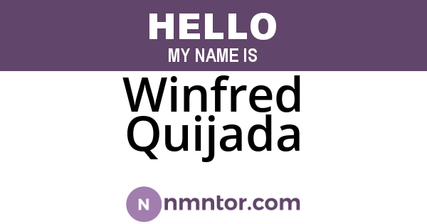 Winfred Quijada