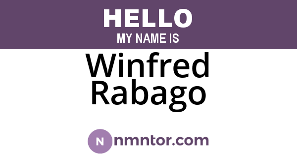 Winfred Rabago