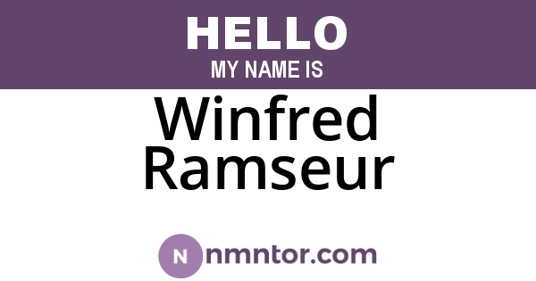 Winfred Ramseur