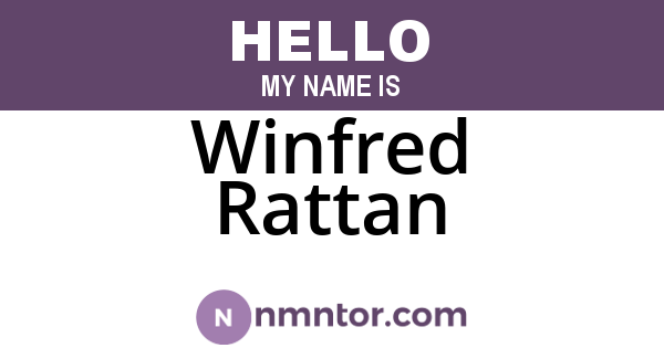 Winfred Rattan