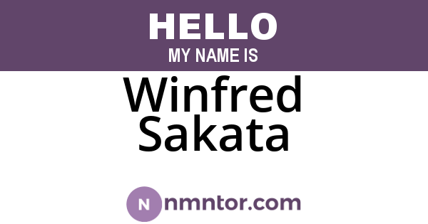 Winfred Sakata