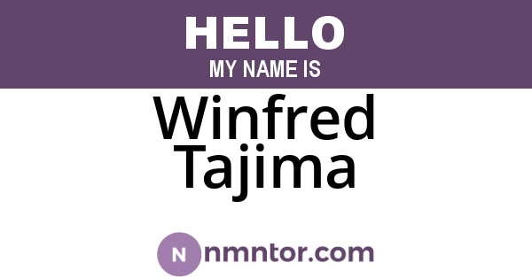 Winfred Tajima