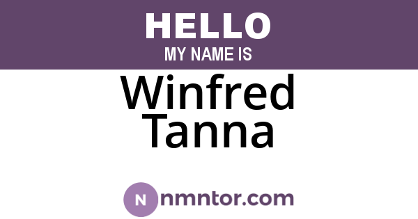 Winfred Tanna